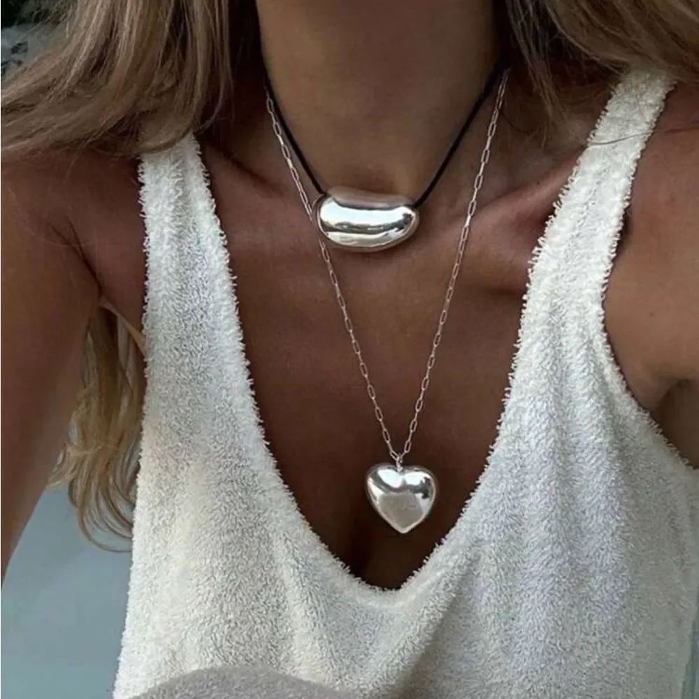 Boho heart Necklace  #1656